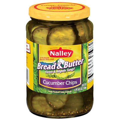 Nalley® Bread & Butter Cucumber Chip Pickles 24 fl. oz. Jar