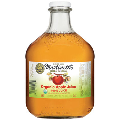 Martinelli's Gold Medal® 100% Organic Apple Juice 50.7 Oz Glass Bottle
