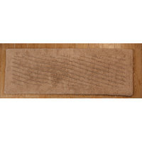 Textile Decor Castle 100% Cotton Shooting Star Reversible Bath Rug, 34 H X 21 W, Natural