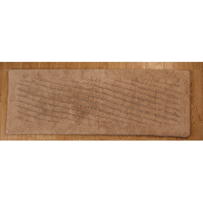 Textile Decor Castle 100% Cotton Shooting Star Reversible Bath Rug, 34 H X 21 W, Natural