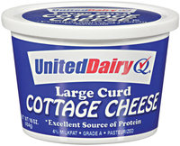 United Dairy® Large Curd Cottage Cheese 16 oz Tub