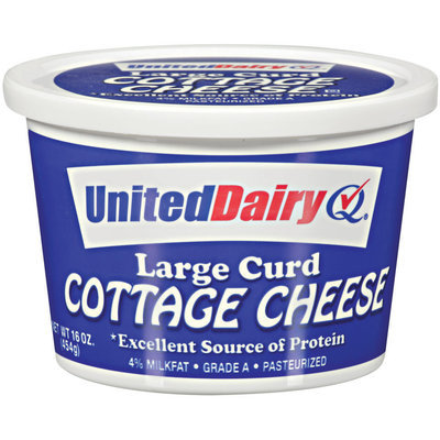 United Dairy® Large Curd Cottage Cheese 16 oz Tub