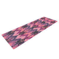 Kess Inhouse Indigo Orchid Chevron Arrows by Amanda Lane Yoga Mat