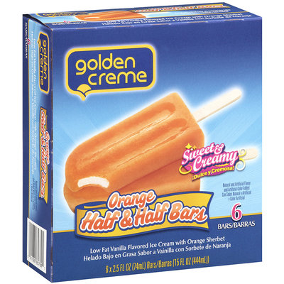 Golden Creme Orange Half & Half Bars 6 ct 2.5 fl oz
