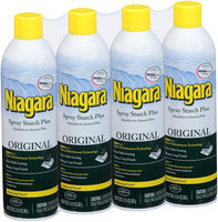 Niagara® Original Spray Starch Plus 4-20 oz. Aerosol Cans