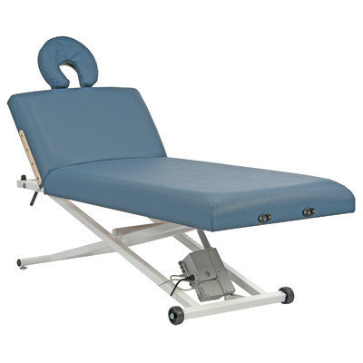Customcraftworks Lift Back Elegance Pro Electric Lift Table with Face Rest Base and Pillow Color: Agate Blue