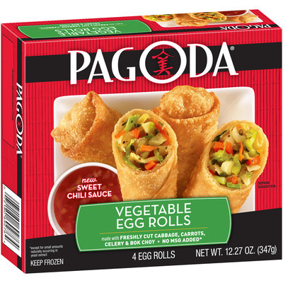 Pagoda® Vegetable Egg Rolls 12.27 oz. Box