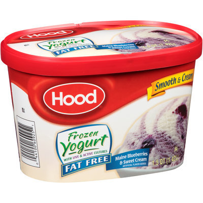 Hood® Fat Free Maine Blueberries & Sweet Cream Frozen Yogurt 1.5 qt. Carton