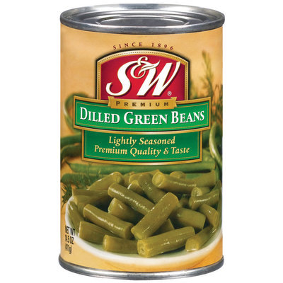 S&W® Dilled Lightly Seasoned Green Beans 14.5 oz. Can