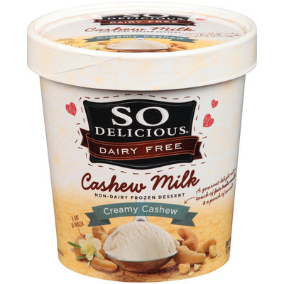 So Delicious® Cashew Milk Creamy Cashew Non-Dairy Frozen Dessert 1 pt. Tub