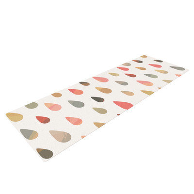 Kess Inhouse Opal Drops by Daisy Beatrice Yoga Mat Color: Yellow