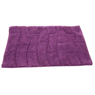 Textile Decor Castle 100% Cotton New Tile Spray Latex Back Bath Rug, 34 H X 21 W, Sage