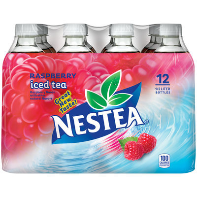 NESTEA Iced Tea, Raspberry 16.9-ounce plastic bottles (Pack of 12)