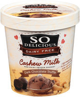 So Delicious® Cashew Milk Dark Chocolate Truffle Non-Dairy Frozen Dessert 1 pt. Tub