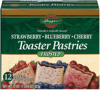 Haggen Strawberry Blueberry & Cherry Frosted 12 Ct Toaster Pastries 22 Oz Box