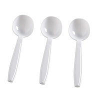 Fineline Settings, Inc Flairware Heavy Duty Box Bulk Disposable Plastic Soup Spoon (1000/Case), White