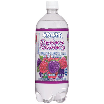 Stater Bros. Raspberry Blackberry Sparkling Water Beverage 1 L Plastic Bottle