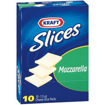 Kraft Mozzarella 1.5 Oz Cheese Slices 10 Ct Box