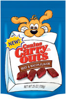 Canine Carry Outs Beef & Bacon Flavor Dog Snacks, 25-Ounce
