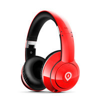 Ep02-rd Alienvibes EP02 Active Noise Cancellation Foldable Headphones with Mic -Red