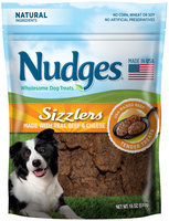 Nudges® Beef & Cheese Sizzlers Wholesome Dog Treats 18 oz. Bag