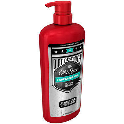 Dirt Destroyer Old Spice Hardest Working Collection Dirt Destroyer Body Wash Pure Sport Plus Scent 32 Fl oz Pump
