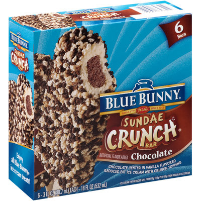 Blue Bunny Sundae Crunch Bar Chocolate