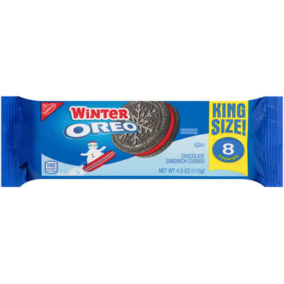 Nabisco Oreo Sandwich Cookies Winter Chocolate