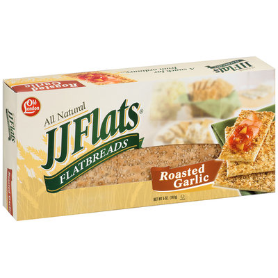 Old London® JJ Flats® Flatbreads Roasted Garlic 5 oz. Box