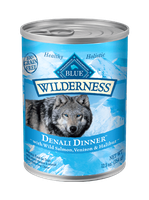 THE BLUE BUFFALO CO. BLUE™ Wilderness® Denali Dinner™ Wild Salmon, Venison & Halibut Dinner Grain-Free Wet Dog Food