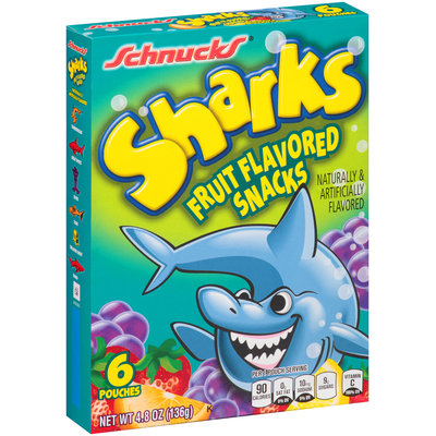 Schnucks® Sharks Fruit Flavored Snacks 4.8 oz. Box