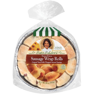 Sister Schubert's® Original Yeast Sausage Wrap Rolls 18 oz. Tray