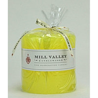 Mill Valley Candleworks Meyer Lemon Scented Pillar Candle Size: 4