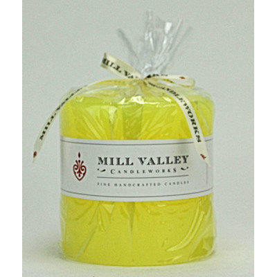 Mill Valley Candleworks Meyer Lemon Scented Pillar Candle Size: 4