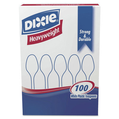 Dixie Plastic Cutlery, Heavyweight Teaspoon (Set of 1000)