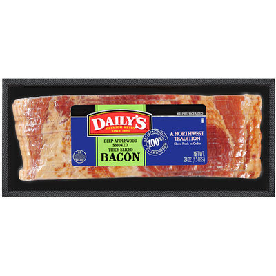 Daily's® Deep Applewood Smoked Thick Sliced Bacon 24 oz