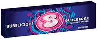 Bubblicious 5 Piece Packs Blueberry Bubble Gum 5 Ct