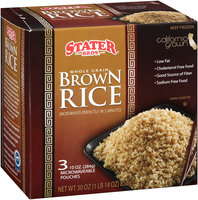 Stater Bros.® Whole Grain Brown Rice 3-10 oz. Pouches