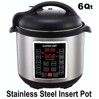 Gowise Usa 6-Quart 4th Generation Pressure Cooker/Slow Cooker