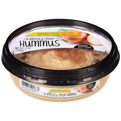 Garden Fresh Gourmet® Caramelized Onion Hummus 12 oz. Plastic Tub