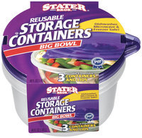 Stater Bros.® Reusable Storage Containers Big Bowl 3 ct.