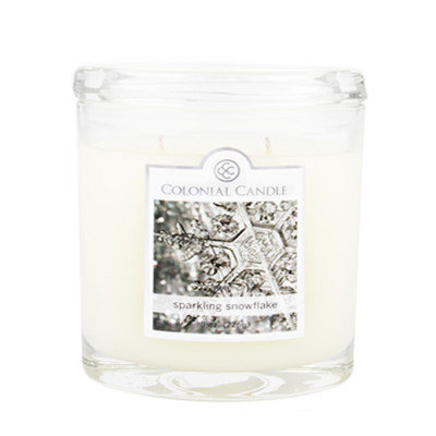 Fragranced in-line Container CC008.2856 8oz. Oval Sparkling Snowflake