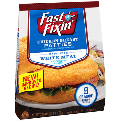 Fast Fixin'® Breaded Chicken Breast Patties 22.5 oz. Bag