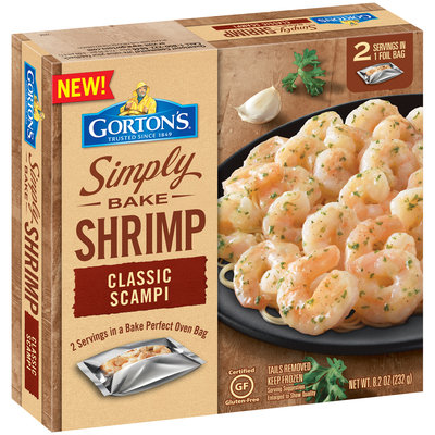 Gorton's® Simply Bake Shrimp Classic Scampi 8.2 oz. Box