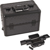 Sunrise E3301DMAB All Black Diamond Pro Makeup Case