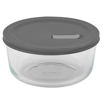 Pyrex No Leak Lids Round Baking Dish w/ Plastic Lid
