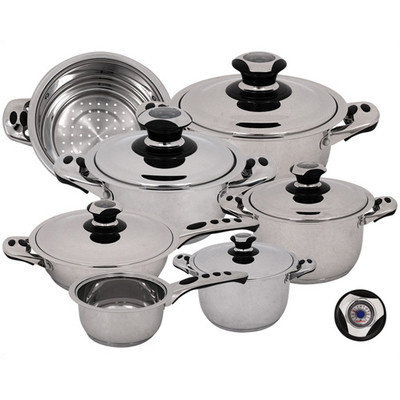 Magefesa Ecotherm Dietetic Stainless Steel 12 Piece Cookware Set