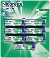 NICORETTE Lozenge Mint Flavor 2mg Poppacs Stop Smoking Gum 189 CT BOX