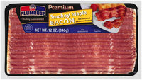 Plumrose® Premium Hardwood Smoked Smokey Maple Bacon 12 oz. Package