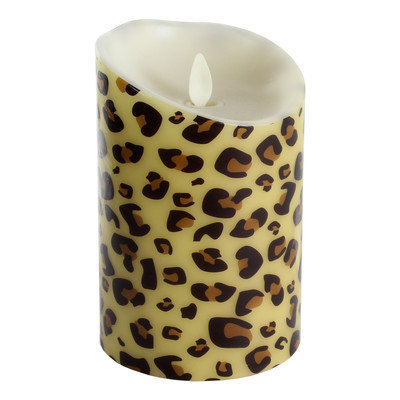 Luminara Cheetah Pattern Flameless 5